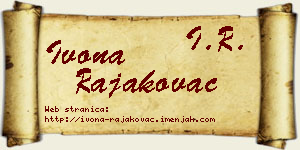 Ivona Rajakovac vizit kartica